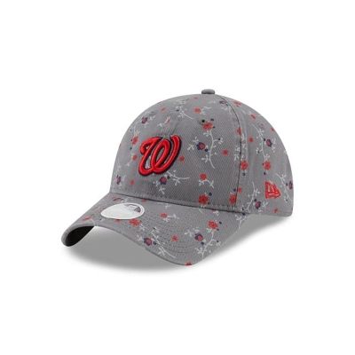 Washington Nationals Gorra | New Era MLB Blossom 9twenty Adjustable Cap Mexico - Grises